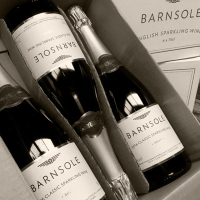 sparkiling wine bottle